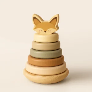 Stackaboo – edukativní dřevěné puzzle - liška